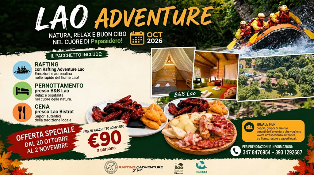 Rafting Adventure Lao: Vivi l’autunno nel Parco del Pollino
